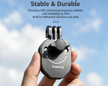Xasurg Universal Action Camera Motorcycle Windshield Clamp Mount