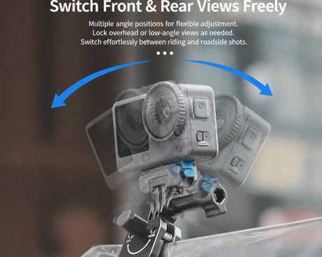 Xasurg Universal Action Camera Motorcycle Windshield Clamp Mount