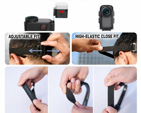 Xasurg Magnetic Clip Multi-Function Fixed Mount with Head Strap, For DJI Osmo Nano