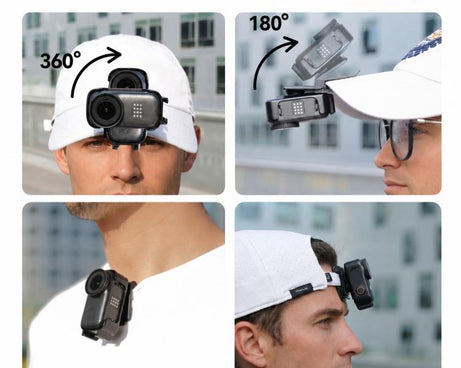 Xasurg Magnetic Clip Multi-Function Fixed Mount with Head Strap, For DJI Osmo Nano