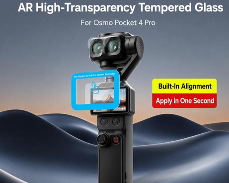 Xasurg AR Anti-Reflective Tempered Glass Screen Film, For DJI Osmo Pocket 4P / 4 / 3