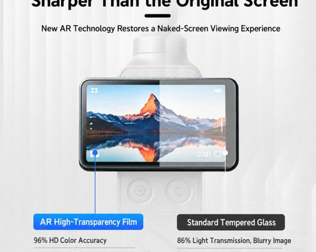 Xasurg AR Anti-Reflective Tempered Glass Screen Film, For DJI Osmo Pocket 4P / 4 / 3