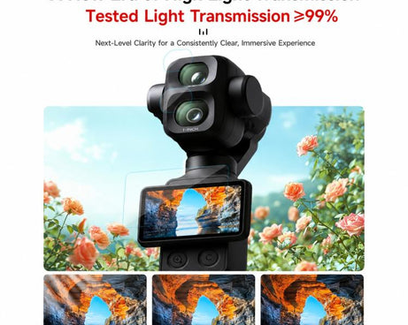 Xasurg AR Anti-Reflective Tempered Glass Screen Film, For DJI Osmo Pocket 4P / 4 / 3