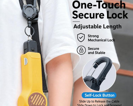 Xasurg Magnetic Backpack Retractable Clip For Insta360 Luna, DJI Pocket 4P / 4 / 3