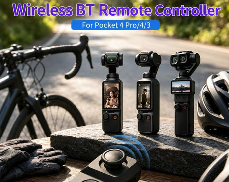 Xasurg Wireless Bluetooth Remote Control, For DJI Osmo Pocket 4P / 4 / 3