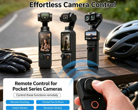 Xasurg Wireless Bluetooth Remote Control, For DJI Osmo Pocket 4P / 4 / 3