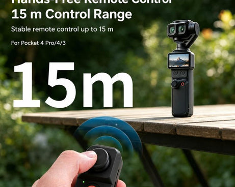 Xasurg Wireless Bluetooth Remote Control, For DJI Osmo Pocket 4P / 4 / 3