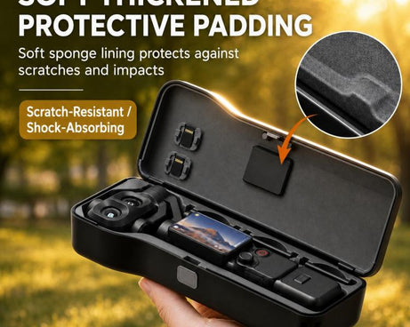 Xasurg Protective Storage Box Cover with Filter & Card Slots, For DJI Osmo Pocket 4P