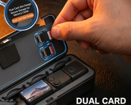 Xasurg Protective Storage Box Cover with Filter & Card Slots, For DJI Osmo Pocket 4P