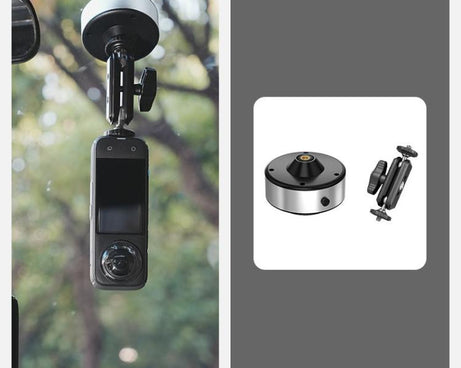 Xasurg Electric Vacuum Suction Cup Mount for DJI, Insta360, GoPro and Other Action Cameras, Suction Cup, Suction Cup + Arm, Suction Cup + Arm + Strap