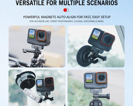 Xasurg Magnetic Quick Release Adapter Mount, For Insta360 X5 / X4 Air / Ace Pro / Pro 2