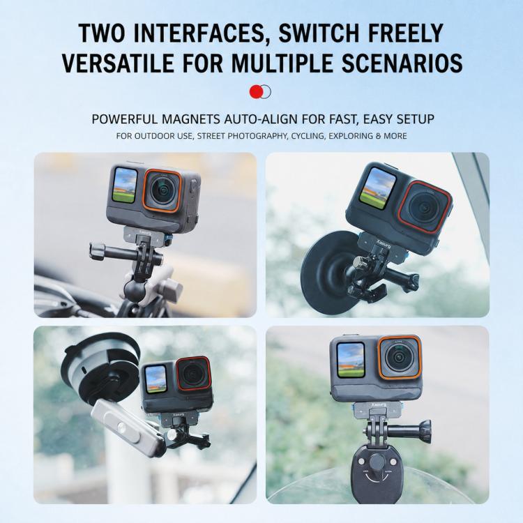 Xasurg Magnetic Quick Release Adapter Mount, For Insta360 X5 / X4 Air / Ace Pro / Pro 2