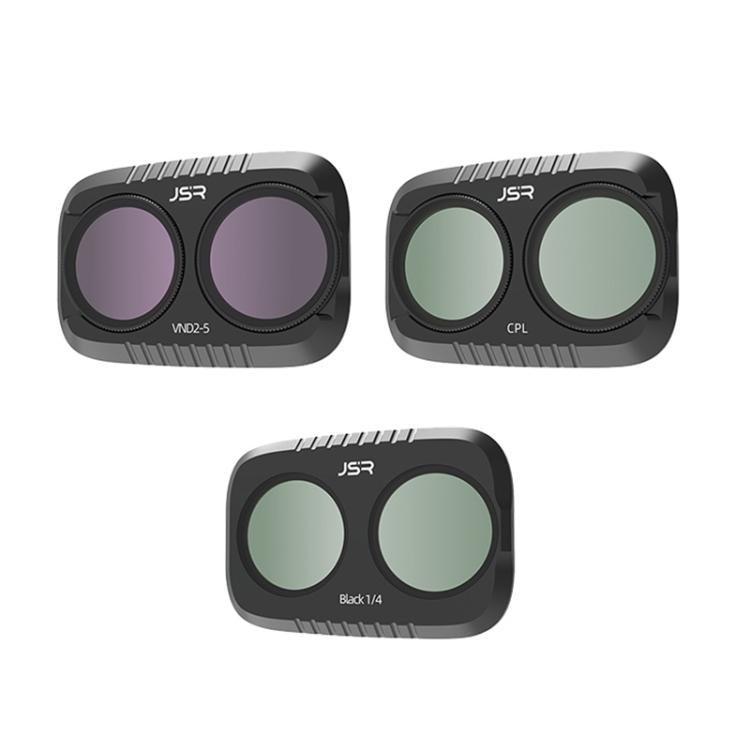 For DJI Osmo Pocket 4P JSR KB Series Clip-on Camera Lens Filter, UV, CPL, ND8, ND16, ND32, ND64, GND8, GND16, VND2-5, VND6-9, STAR, NIGHT, Black Mist 1/4, Wide Angle, 3 in 1 UV ND8/16, 3 in 1 CPL Black Mist VND, 4 in 1 CPL ND8/16/32, 4 in 1 ND8-64PL   ...