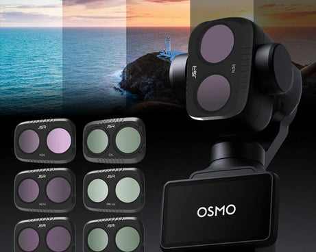 For DJI Osmo Pocket 4P JSR KB Series Clip-on Camera Lens Filter, UV, CPL, ND8, ND16, ND32, ND64, GND8, GND16, VND2-5, VND6-9, STAR, NIGHT, Black Mist 1/4, Wide Angle, 3 in 1 UV ND8/16, 3 in 1 CPL Black Mist VND, 4 in 1 CPL ND8/16/32, 4 in 1 ND8-64PL   ...