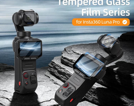 Sunnylife Lens Screen Protector Tempered Glass Protective Film, For Insta360 Luna Pro