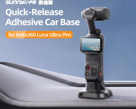 Sunnylife Quick-Release Adhesive Car Base Stand Mount Supporting Holder, For Insta360 Luna Ultra / Pro