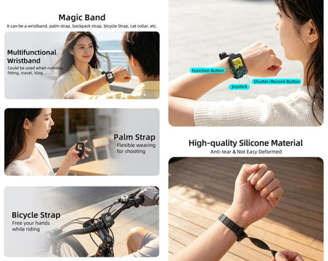 Sunnylife Multifunctional Wristband Silicone Cover Expansion Band Strap, For DJI Osmo Pocket 4P / Mobile 8P