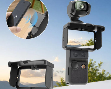 For DJI Osmo Pocket 4P / 4 / 3 Screen Shield Magnetic Folding Anti-Glare Sunshade Cover, Common Version, NFC Version