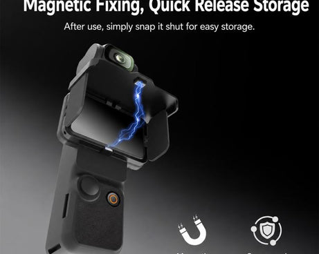 For DJI Osmo Pocket 4P / 4 / 3 Screen Shield Magnetic Folding Anti-Glare Sunshade Cover, Common Version, NFC Version