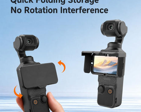 For DJI Osmo Pocket 4P / 4 / 3 Screen Shield Magnetic Folding Anti-Glare Sunshade Cover, Common Version, NFC Version