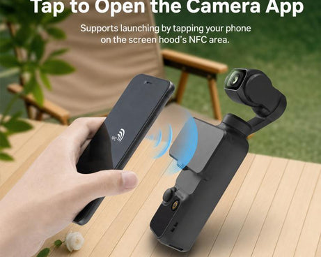 For DJI Osmo Pocket 4P / 4 / 3 Screen Shield Magnetic Folding Anti-Glare Sunshade Cover, Common Version, NFC Version