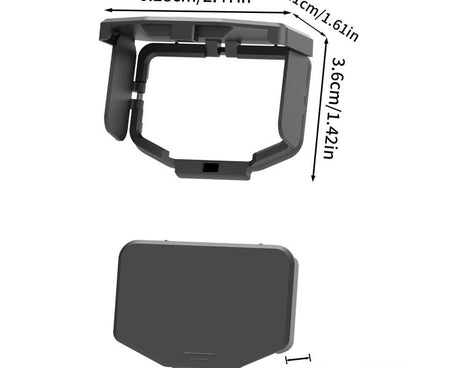 For Insta360 Luna Ultra / Pro Screen Shield Magnetic Folding Anti-Glare Sunshade Cover, Common Version, NFC Version