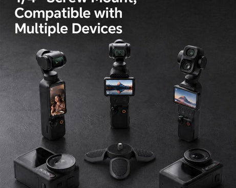 Portable Mini Tripod Desktop Holder with 1/4 inch Screw, Common Version, Magnetic Version