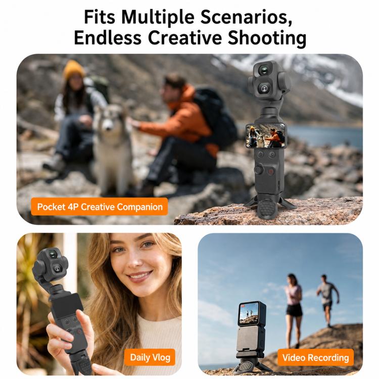 Portable Mini Tripod Desktop Holder with 1/4 inch Screw, Common Version, Magnetic Version