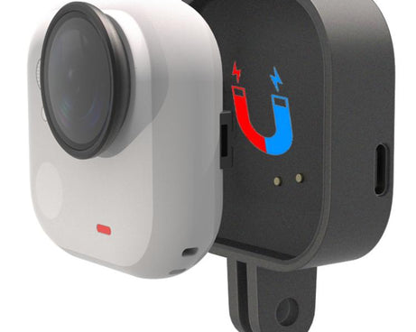 Action Camera Magnetic Charging Dock Mount Adapter, For Insta360 GO Ultra