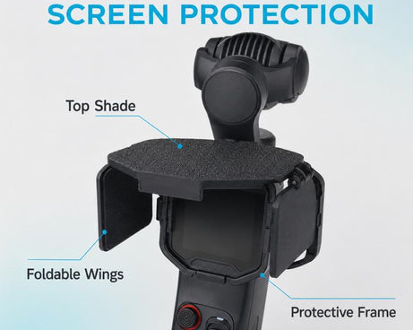 For Insta360 Luna Pro Screen Sun Hood Foldable Protective Cover, Standard Version, Upgraded Version