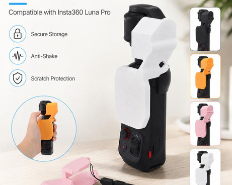Gimbal Lock Clip & Screen Protector, For Insta360 Luna Pro