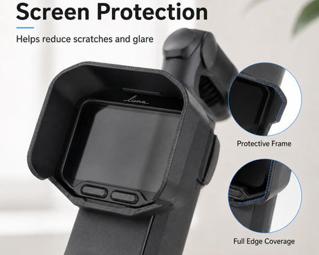 Screen Sun Hood Multi-Directional Anti-Glare Screen Shade Cover, For Insta360 Luna Pro