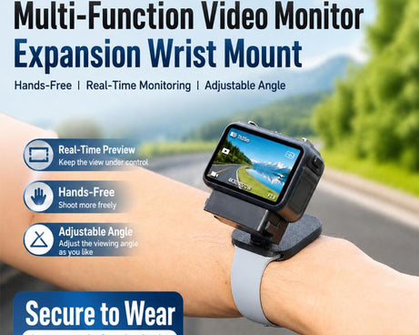 Multi-Function Camera Expansion Mount with Backpack Clip & Wrist Strap, For DJI Osmo Nano