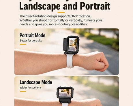 Multi-Function Camera Expansion Mount with Backpack Clip & Wrist Strap, For DJI Osmo Nano