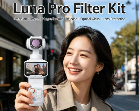 For Insta360 Luna Pro Magnetic Quick Release Lens Filter, 8 in 1 Mixed Filter, 12 in 1 Mixed Filter