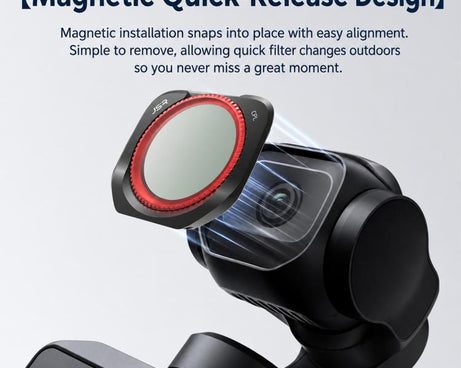 For Insta360 Luna Pro Magnetic Quick Release Lens Filter, 8 in 1 Mixed Filter, 12 in 1 Mixed Filter