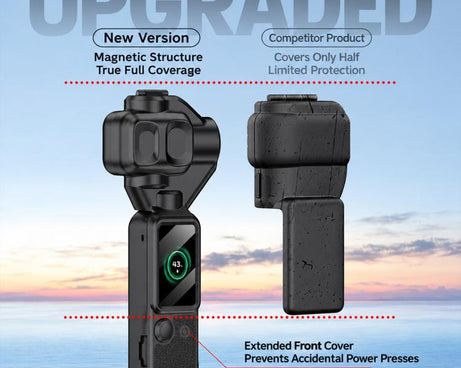 GKK Gimbal Cover Camera Protector Screen Body Magnetic Full Cover, For DJI Osmo Pocket 4P