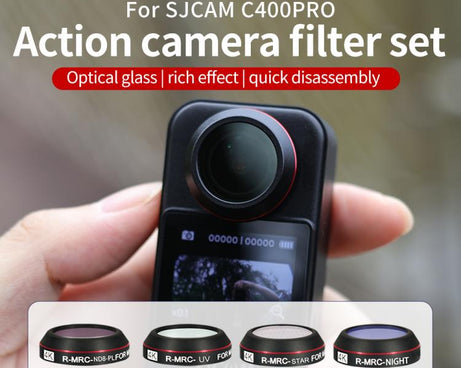 JSR RD Series Lens Filter For SJCAM SJC300 / 400 / 400 Pro, ND8PL, ND16PL, ND32PL, ND64PL, UV, CPL, Star, NIGHT
