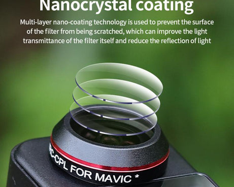 JSR RD Series Lens Filter For SJCAM SJC300 / 400 / 400 Pro, ND8PL, ND16PL, ND32PL, ND64PL, UV, CPL, Star, NIGHT