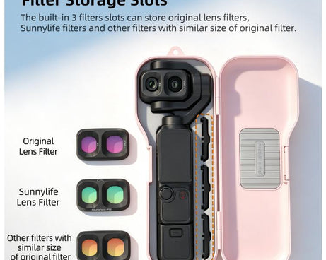 Sunnylife Shock-proof Storage Box Protective Cover with Filter Box, For DJI Osmo Pocket 4P