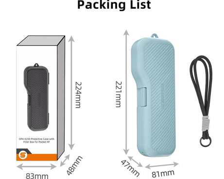 Sunnylife Shock-proof Storage Box Protective Cover with Filter Box, For DJI Osmo Pocket 4P