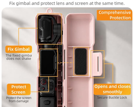 Sunnylife Gimbal Camera Protector Shock-proof Protective Cover Storage Box with Strap, For Insta360 Luna Ultra
