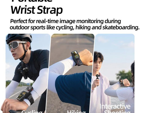 Sunnylife Touchscreen Remote Wristband Quick-Release Wrist Strap Adjustable Expansion Band, For Insta360 Luna Ultra / Pro