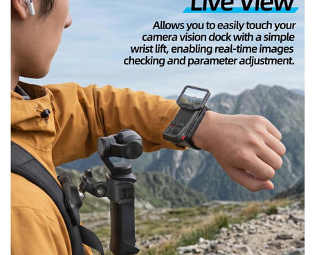 Sunnylife Touchscreen Remote Wristband Quick-Release Wrist Strap Adjustable Expansion Band, For Insta360 Luna Ultra / Pro