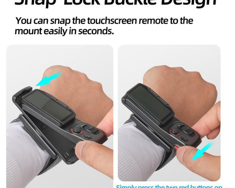 Sunnylife Touchscreen Remote Wristband Quick-Release Wrist Strap Adjustable Expansion Band, For Insta360 Luna Ultra / Pro