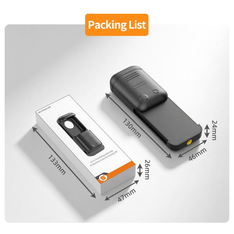 Sunnylife FrameTap Remote Sliding Remote Protector Screen Protective Cover, For DJI Osmo Pocket 4P