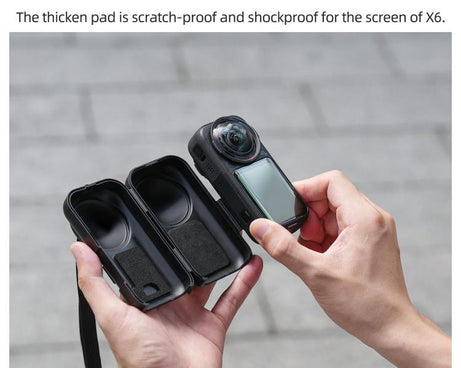 Sunnylife Integrated Lens Screen Protective Cover with Lanyard, For Insta360 X6