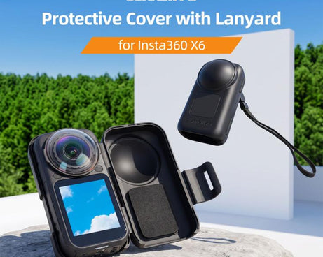 Sunnylife Integrated Lens Screen Protective Cover with Lanyard, For Insta360 X6