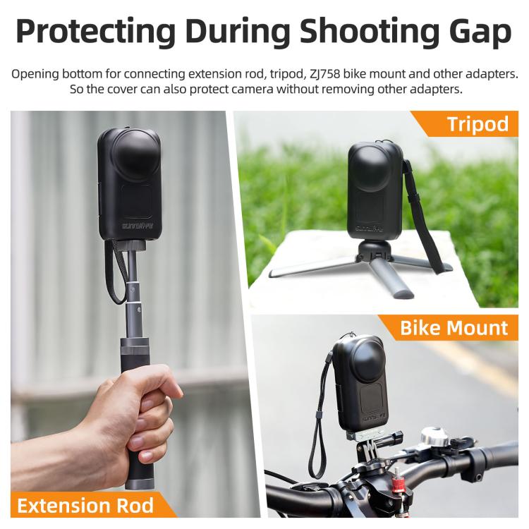Sunnylife Integrated Lens Screen Protective Cover with Lanyard, For Insta360 X6