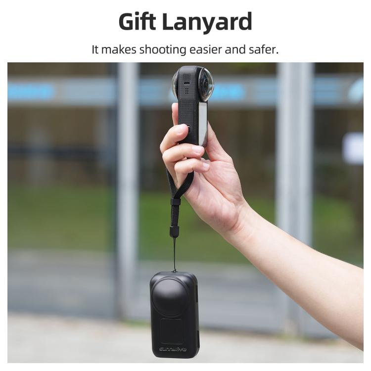 Sunnylife Integrated Lens Screen Protective Cover with Lanyard, For Insta360 X6